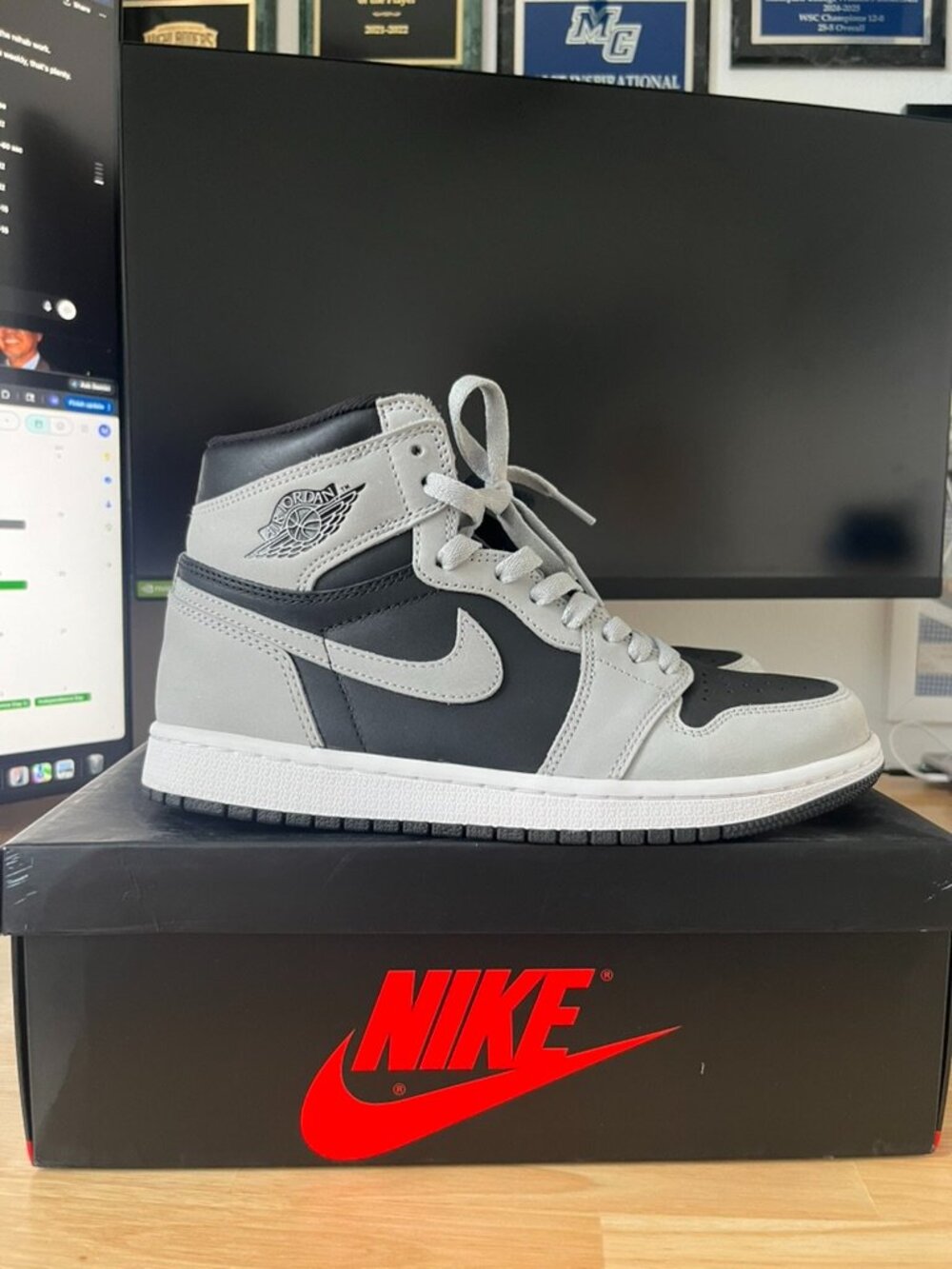 Men's 8 - Air Jordan 1 Retro High Shadow 2.0 (555088-035) with original box